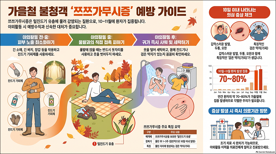 쯔쯔가무시증 예방가이드